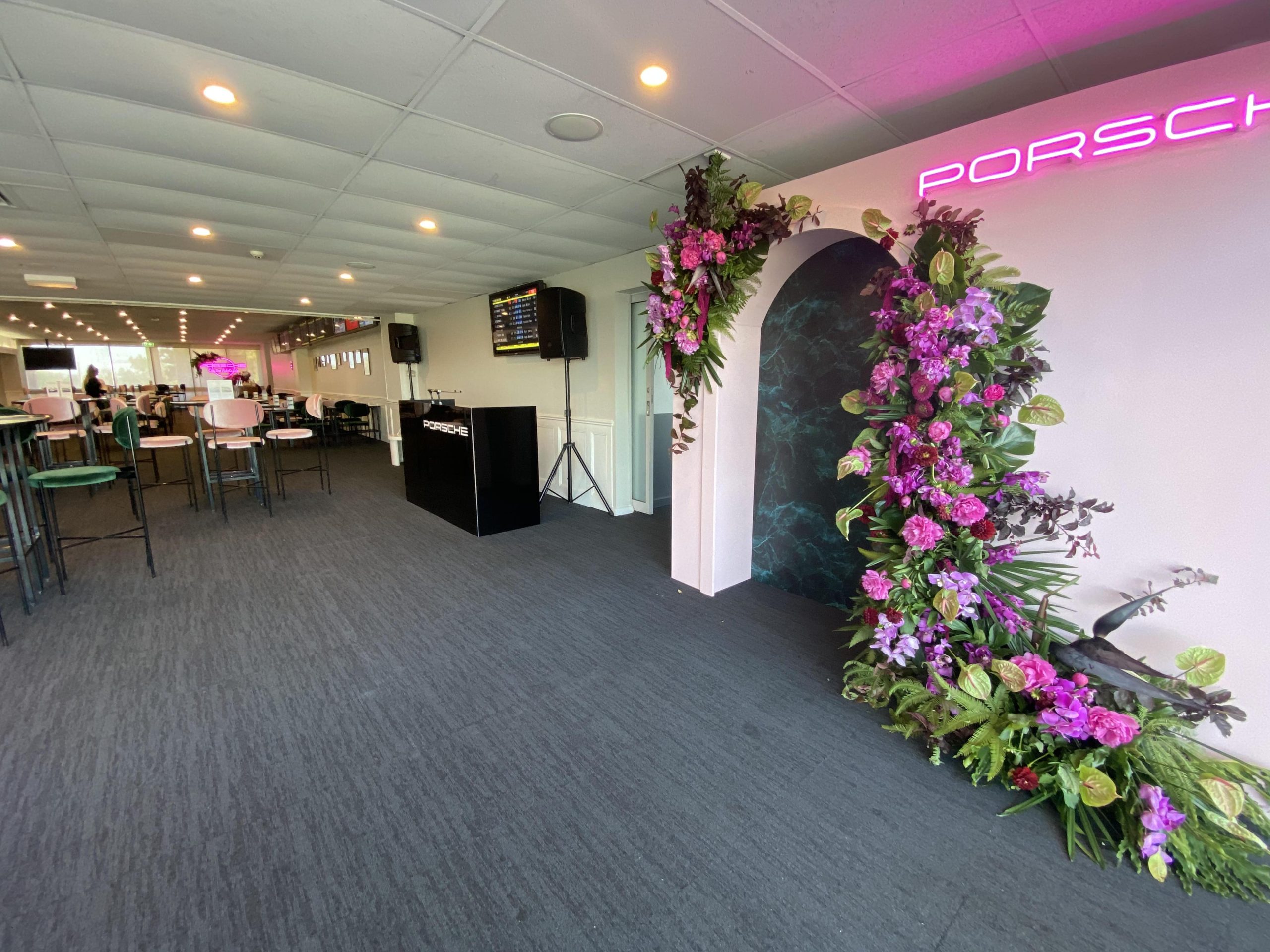 Sound and entertainment setup in a function venue